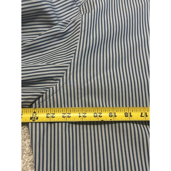 Lacoste Men’s Blue Stripe Button Shirt Long Sleeve Size 44 - Picture 9 of 9